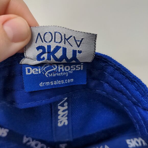 Skyy Vodka Men's Snapback Hat Blue Adjustable Embroidered Dirty Martini Logo - Picture 13 of 13